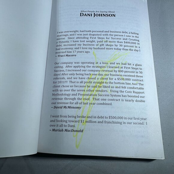 First Steps To Wealth By Dani Johnson Income Growth Strategies Paperback Book - Picture 3 of 5